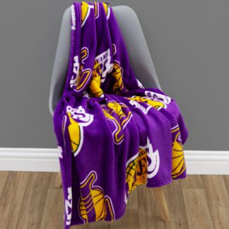 An Image of NBA Los Angeles Fleece Blanket Purple