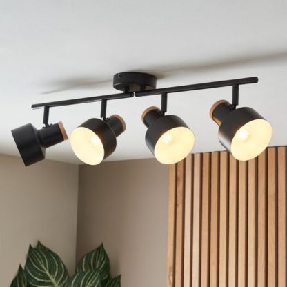 An Image of Duckworth Industrial 4 Light Adjustable Spotlight Bar