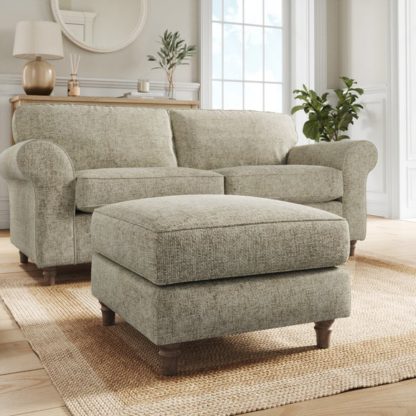 An Image of Flori Chunky Chenille Footstool