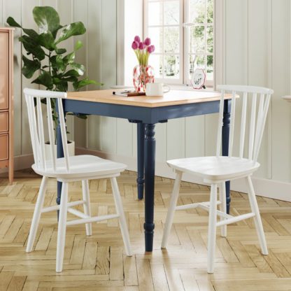 An Image of Harvey Set of 2 Dining Chairs, Beech Wood