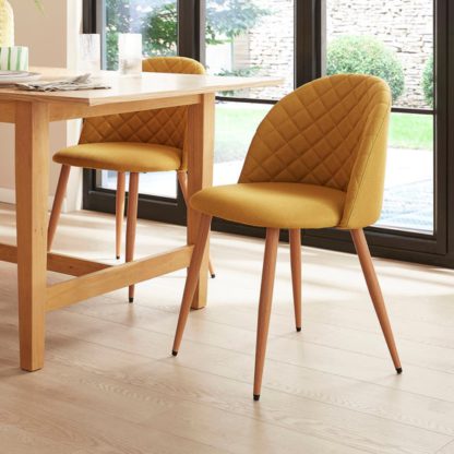 An Image of Astrid Dining Chair, Flatweave Fabric