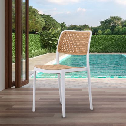 An Image of Fusion Living Plastic Cafe Dining Chair