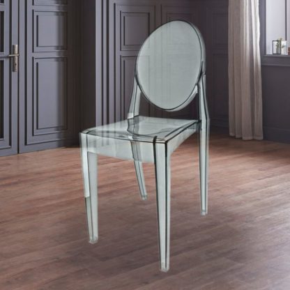 An Image of Fusion Living Ghost Style Plastic Victoria Dining Chair