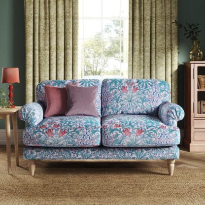 An Image of Jolene William Morris Woodland Weeds Print Velvet 2 Seater Sofa