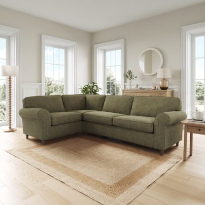 An Image of Flori Soft Chenille Corner Sofa