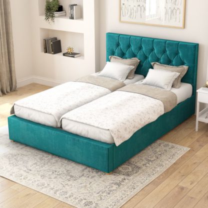 An Image of Olivier Plush Velvet Adjustable Bed