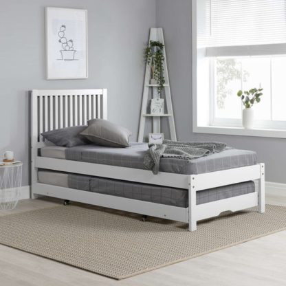 An Image of Buxton Trundle Bed with 2 Nimbus Mattresses