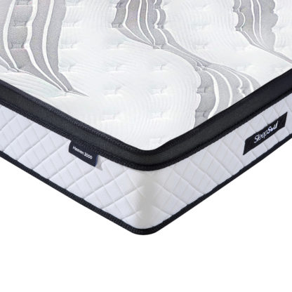 An Image of SleepSoul Heaven - Double - 3000 Pocket Spring Mattress - Foam/Fabric - Vacuum Packed - 4ft