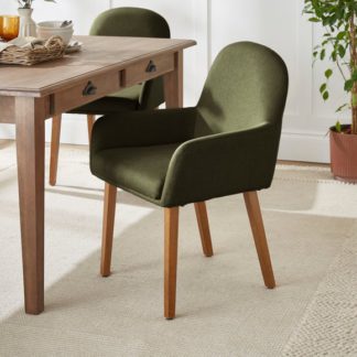 An Image of Agnes Carver Dining Chair, Fabric