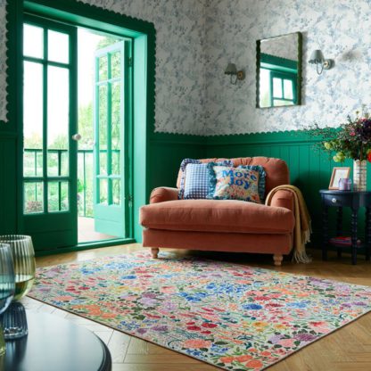 An Image of Sophie Robinson Juicy Bloom Washable Rug