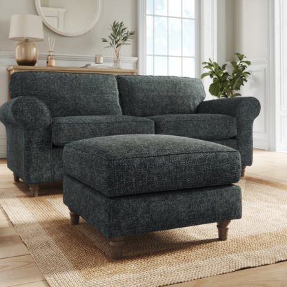 An Image of Flori Chunky Chenille Footstool