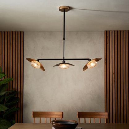 An Image of Delano 3 Light Diner Ceiling Light