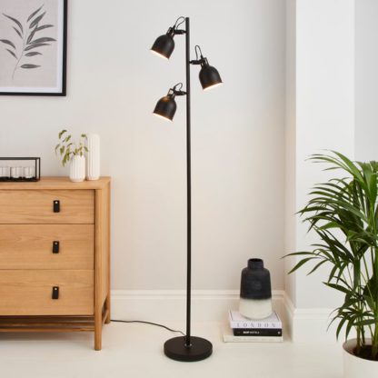 An Image of Issac 3 Light Floor Lamp