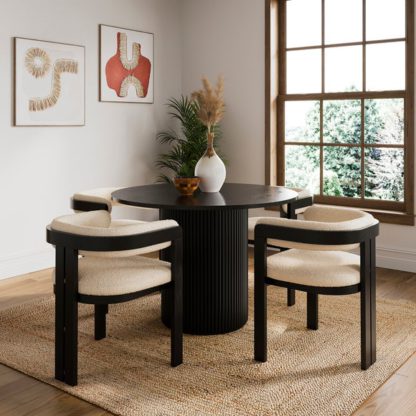 An Image of Amari 4 Seater Round Dining Table