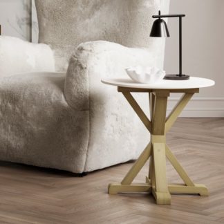 An Image of Harrow Side Table, Stone Latte