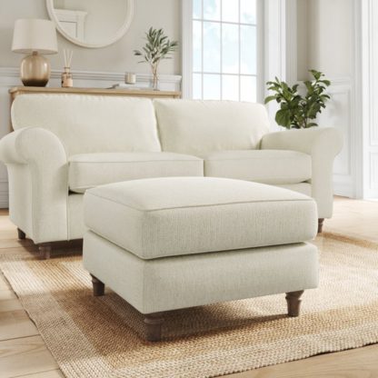 An Image of Flori Chunky Chenille Footstool