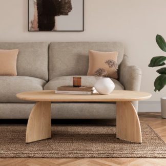 An Image of Effy Coffee Table, Natural Wood Effect