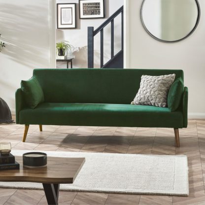 An Image of Andi – Fold-Out Sofa Bed - Green - Fabric