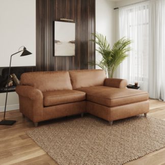 An Image of Flori Arizona Faux Leather Corner Chaise Sofa