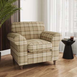 An Image of Flori Woven Check Fabric Orkney Armchair