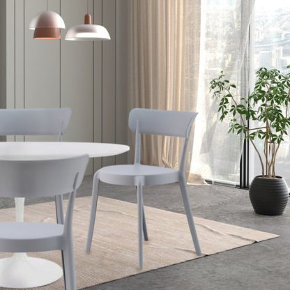 An Image of Fusion Living Plastic Bistro Dining Chair