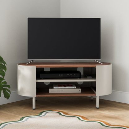 An Image of Elements Griffin Compact Corner TV Unit for TVs up to 42"