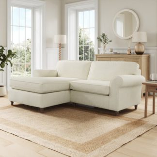 An Image of Flori Chunky Chenille Corner Chaise Sofa