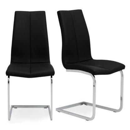 An Image of Set of 2 Jamison Dining Chairs, Faux Leather