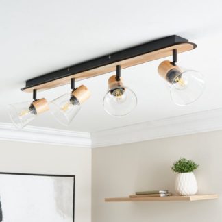 An Image of Zoya Industrial 4 Light Adjustable Spotlight Bar