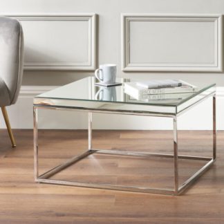 An Image of Elysee Square Coffee Table, Mirrored Glass