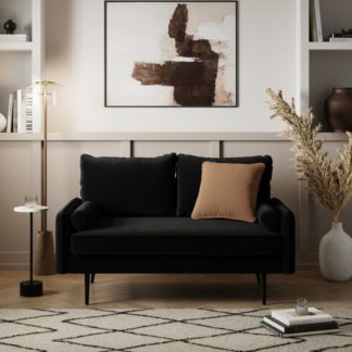 An Image of Cassie Velvet 2 Seater Sofa in a Box