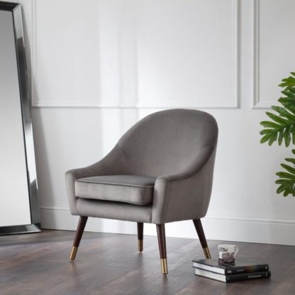 An Image of Elliot Velvet Cocktail Chair