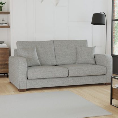 An Image of Carson Deep Sit Vivalife Stain-Resistant Fabric 3 Seater Sofa