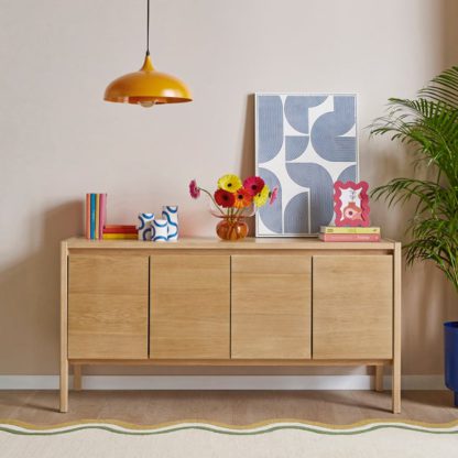 An Image of Elements Holmes Large Sideboard, Oak