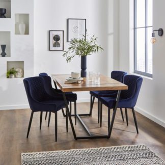 An Image of Montreal Set of 2 Dining Chairs, Velvet