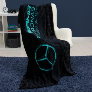 An Image of Mercedes Stealth Fleece Blanket Black