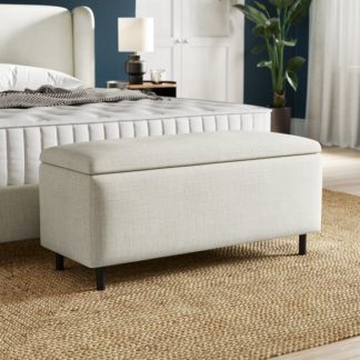 An Image of Cocoon Chenille End of Bed Ottoman