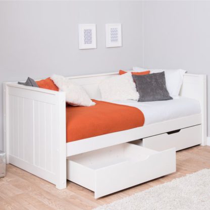 An Image of Stompa Pine Day Bed with 2 Underbed Drawers