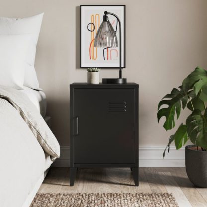 An Image of Helga Metal Bedside Table