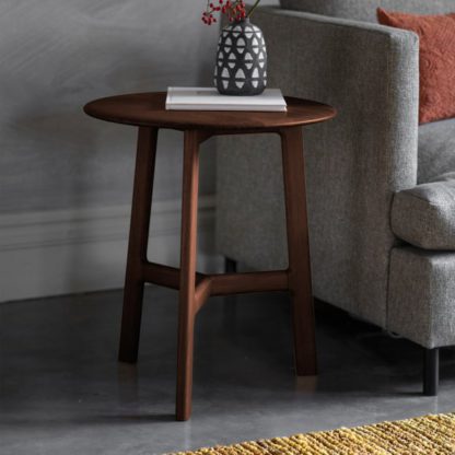 An Image of Return - Mabie Walnut Round Side Table