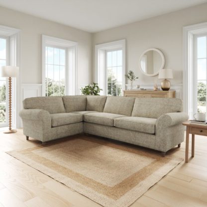 An Image of Flori Chunky Chenille Corner Chaise Sofa