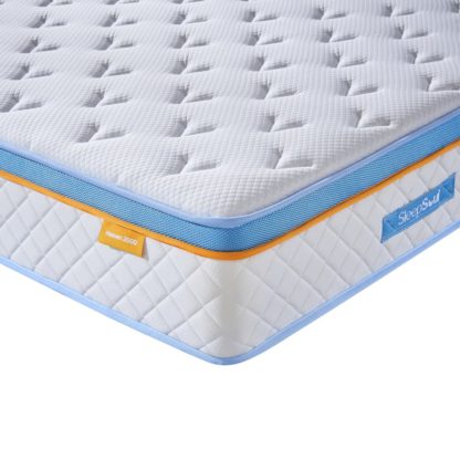 An Image of SleepSoul Heaven - Double - 2000 Pocket Spring Mattress - Foam/Fabric - Vacuum Packed - 4ft