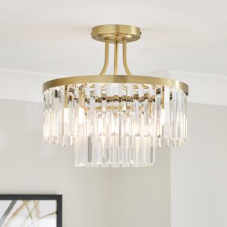 An Image of Audra 3 Light Semi Flush Ceiling Light