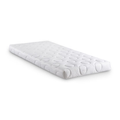 An Image of Capsule - Reflex Foam - Rolled Mattress - White - Fabric - 4ft - Small Double