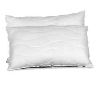 An Image of Luxury Bamboo Memory Foam Laytech Foam Pillow - White - Fabric