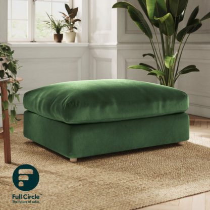 An Image of Full Circle Austin Tonal Weave Modular Footstool