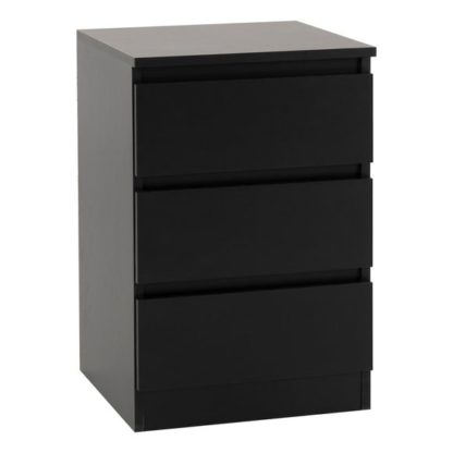 An Image of Walker 3 Drawer Bedside Table