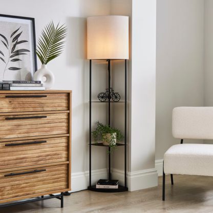 An Image of Jakob Shelved Floor Lamp