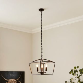 An Image of Orlando Industrial 3 Light Adjustable Pendant Light