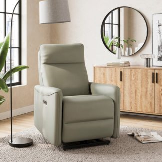 An Image of Olli Boxy Rise and Recline Chair, Faux Leather